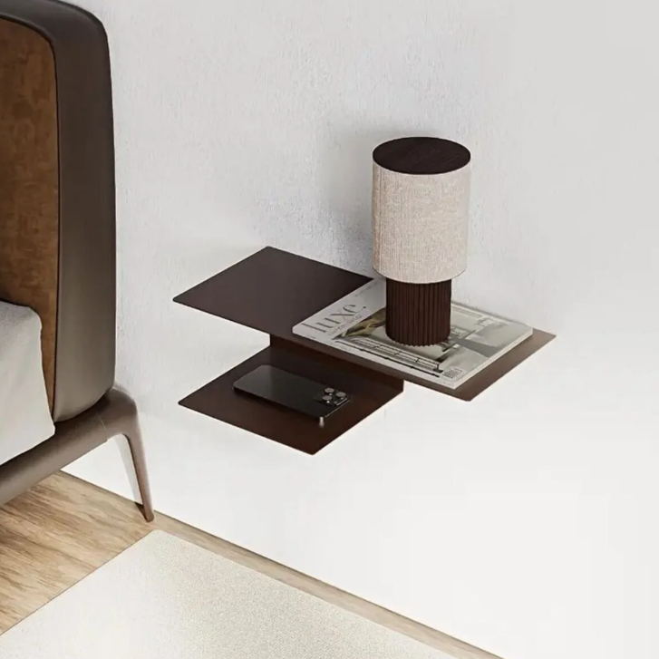 Metal Yatak Başı Rafı: Telefon, Gözlük ve Kitap Düzenleyici