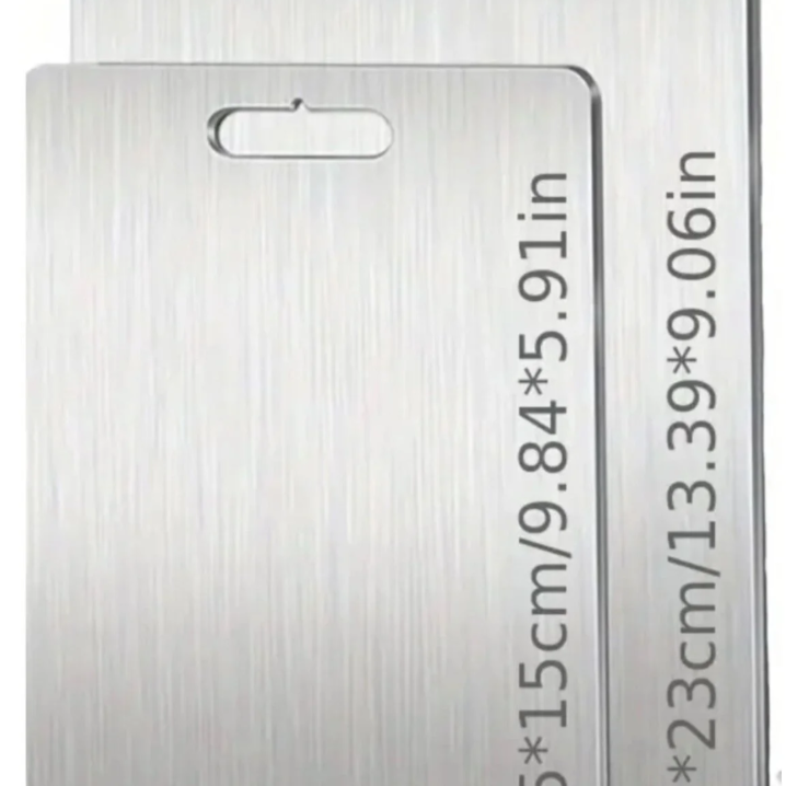 Paslanmaz Çelik 2li Kesme Tahtası