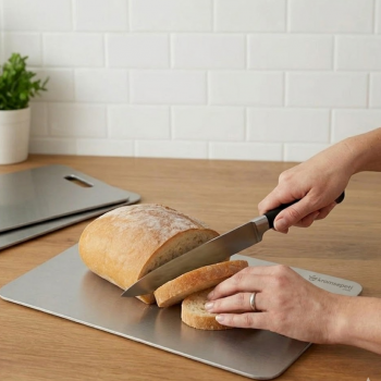 Paslanmaz Çelik 2li Kesme Tahtası