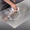 Paslanmaz Çelik 40x60 cm Tek Bükümlü Metal Tezgah Koruyucu Kesme Tahtası
