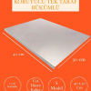 Paslanmaz Çelik 30x40 cm Tek Bükümlü Metal Tezgah Koruyucu Kesme Tahtası