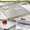 Paslanmaz Çelik 30x40 cm Tek Bükümlü Metal Tezgah Koruyucu Kesme Tahtası